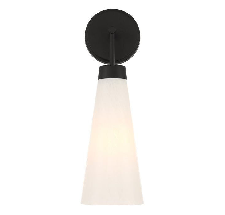 Lighting One E V6-L9-6085-1-89 One Light Wall Sconce, Matte Black