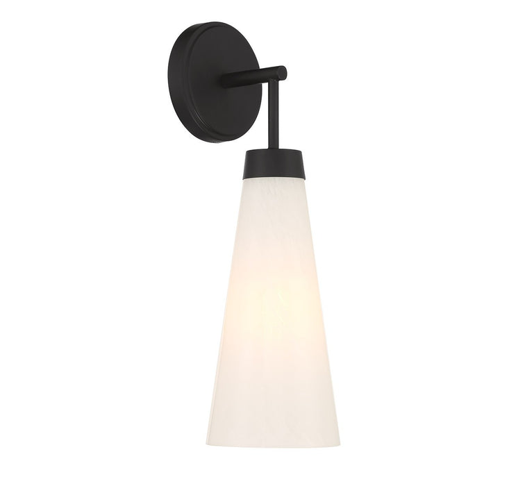 Lighting One E V6-L9-6085-1-89 One Light Wall Sconce, Matte Black