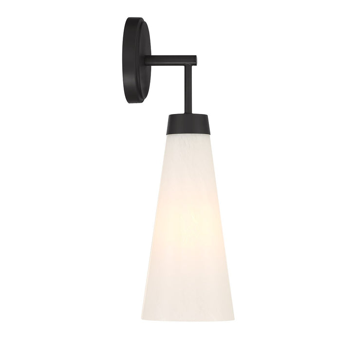 Lighting One E V6-L9-6085-1-89 One Light Wall Sconce, Matte Black