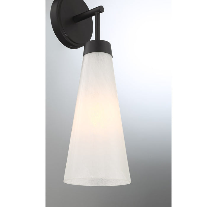 Lighting One E V6-L9-6085-1-89 One Light Wall Sconce, Matte Black