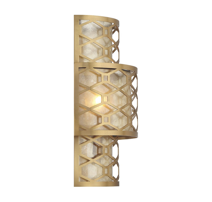 Lighting One E V6-L9-6102-2-322 Two Light Wall Sconce, Warm Brass