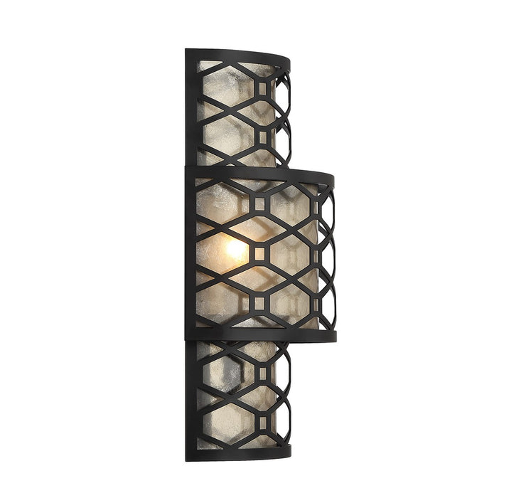 Lighting One E V6-L9-6102-2-89 Two Light Wall Sconce, Matte Black