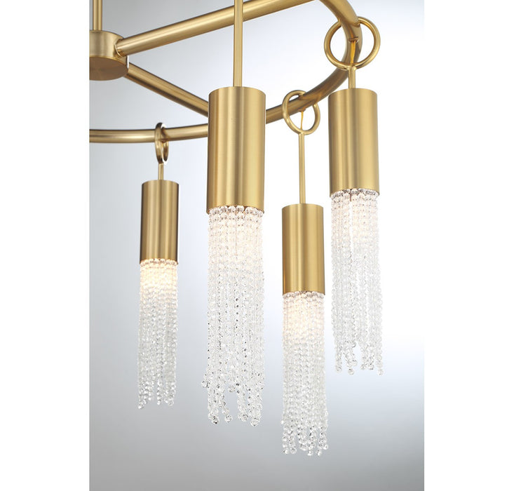 Savoy House 1-1366-8-322 Eight Light Chandelier, Warm Brass