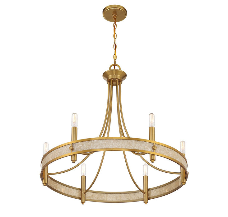 Savoy House 1-2053-6-322 Six Light Chandelier, Warm Brass