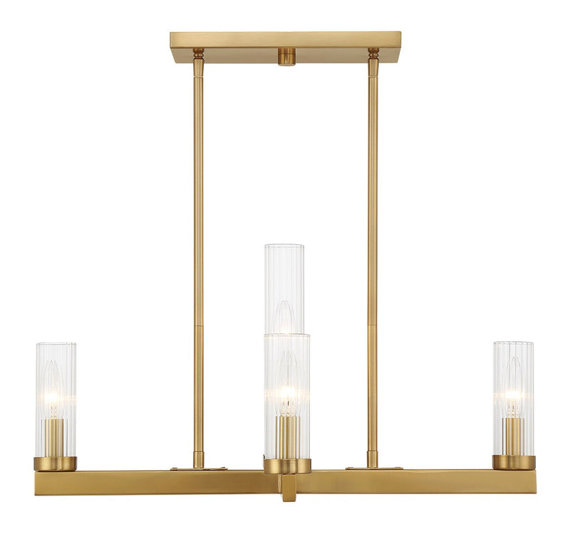 Savoy House 1-2634-5-322 Five Light Chandelier, Warm Brass