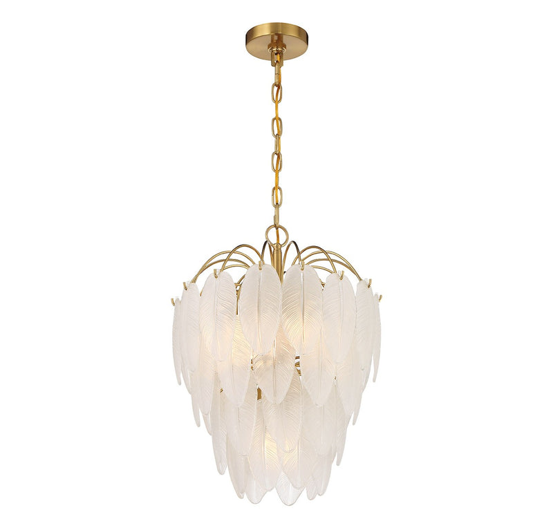 Savoy House 1-3507-5-322 Five Light Chandelier, Warm Brass