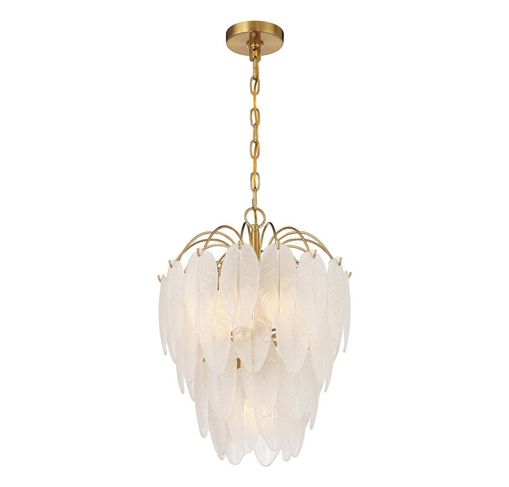 Savoy House 1-3507-5-322 Five Light Chandelier, Warm Brass