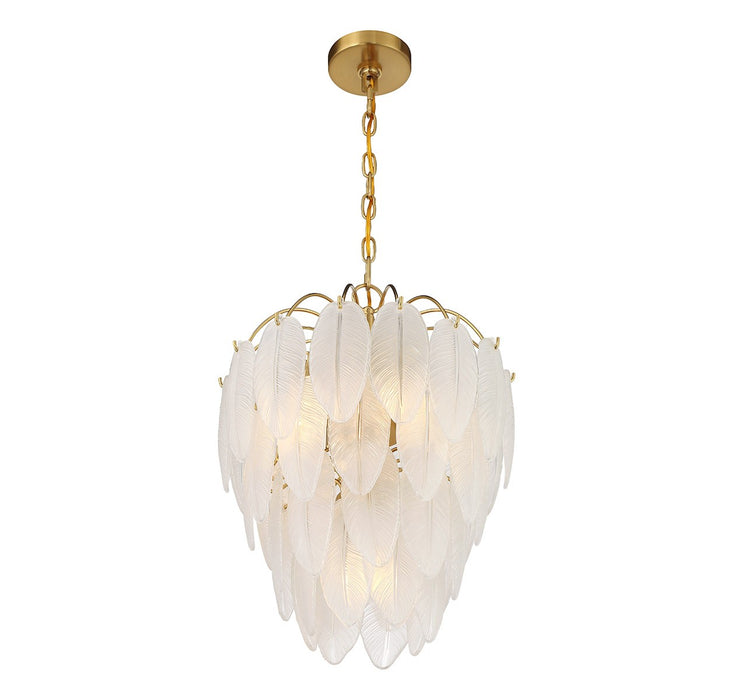 Savoy House 1-3507-5-322 Five Light Chandelier, Warm Brass
