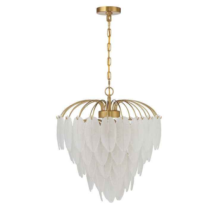Savoy House 1-3508-6-322 Six Light Chandelier, Warm Brass