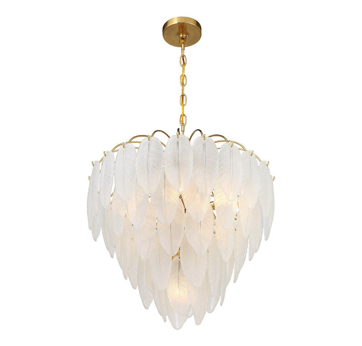 Savoy House 1-3508-6-322 Six Light Chandelier, Warm Brass