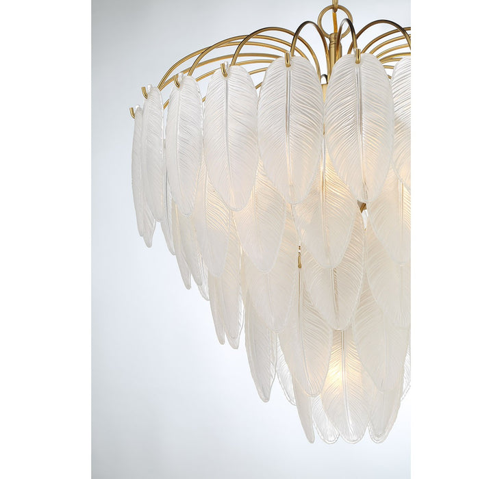 Savoy House 1-3508-6-322 Six Light Chandelier, Warm Brass