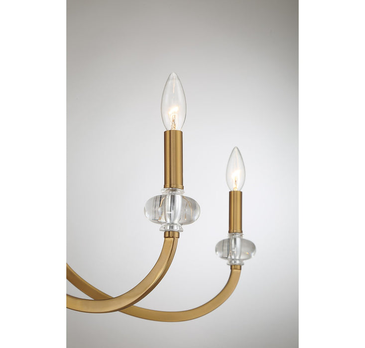 Savoy House 1-5803-12-322 12 Light Chandelier, Warm Brass