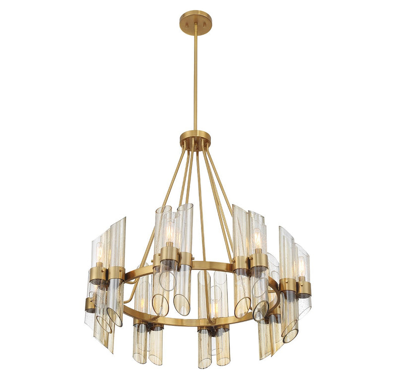 Savoy House 1-9105-8-322 Eight Light Chandelier, Warm Brass