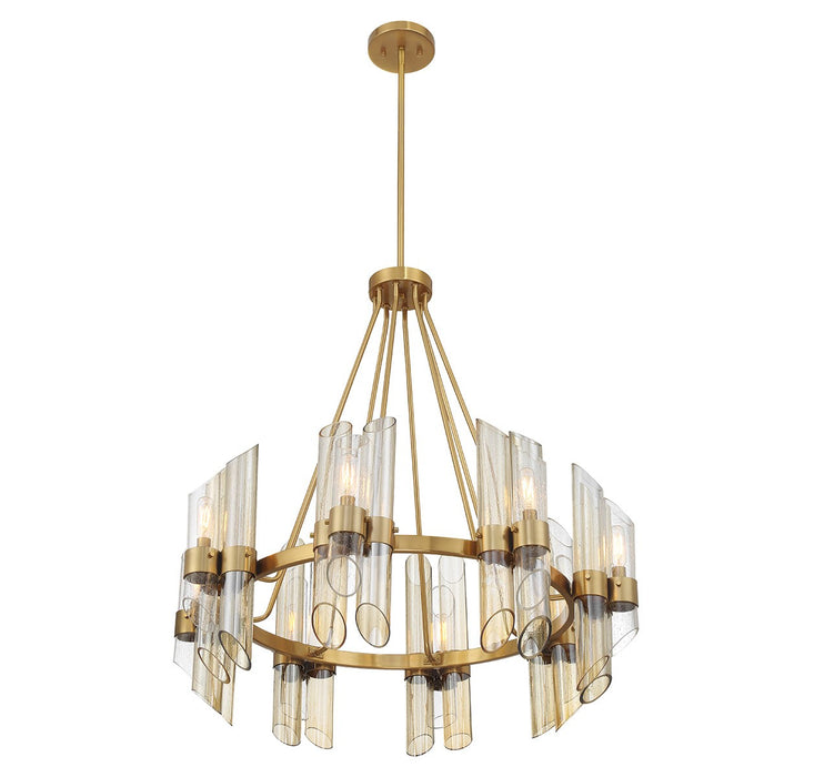 Savoy House 1-9105-8-322 Eight Light Chandelier, Warm Brass