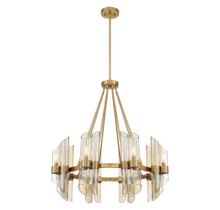 Savoy House 1-9105-8-322 Eight Light Chandelier, Warm Brass
