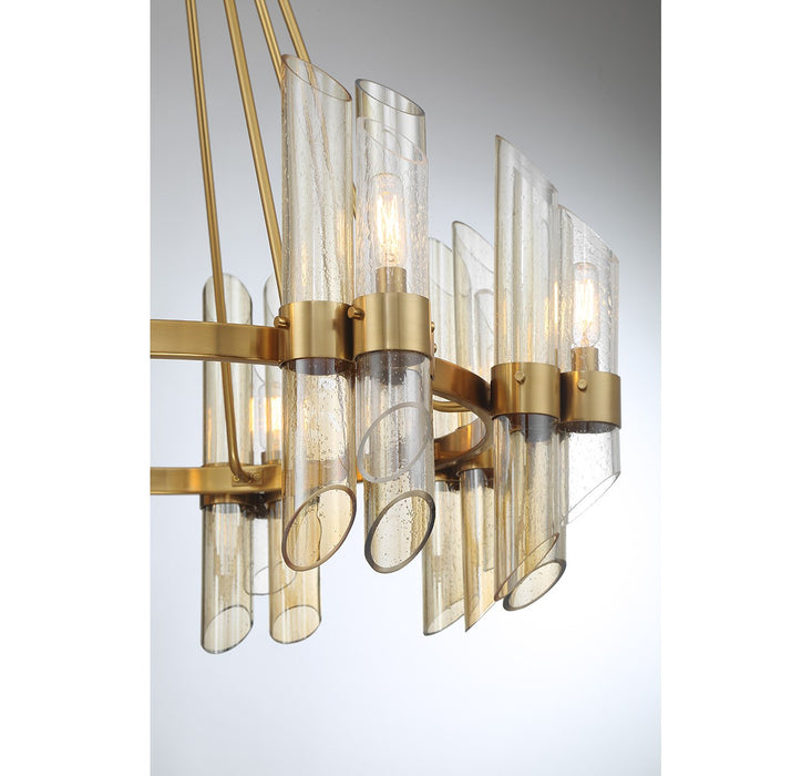 Savoy House 1-9105-8-322 Eight Light Chandelier, Warm Brass