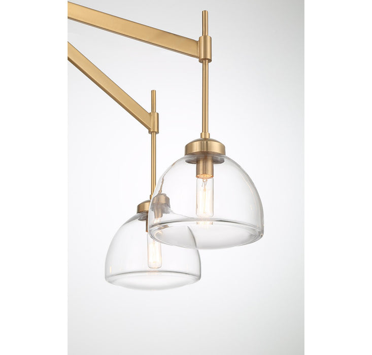 Savoy House 1-9841-6-322 Six Light Chandelier, Warm Brass