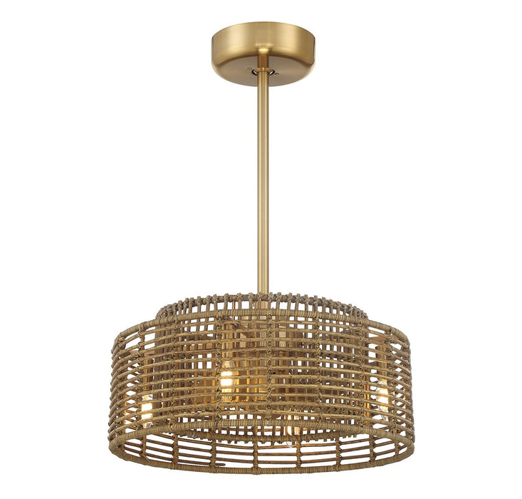 Savoy House 20-FD-155-322 Four Light Fan D'Lier, Warm Brass
