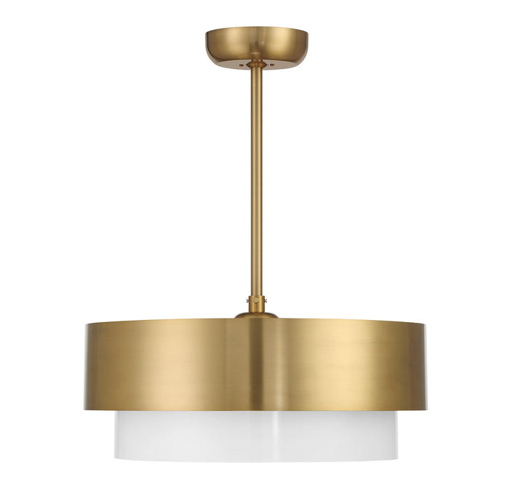 Savoy House 22-FD-445-322 Four Light Fan D'Lier, Warm Brass