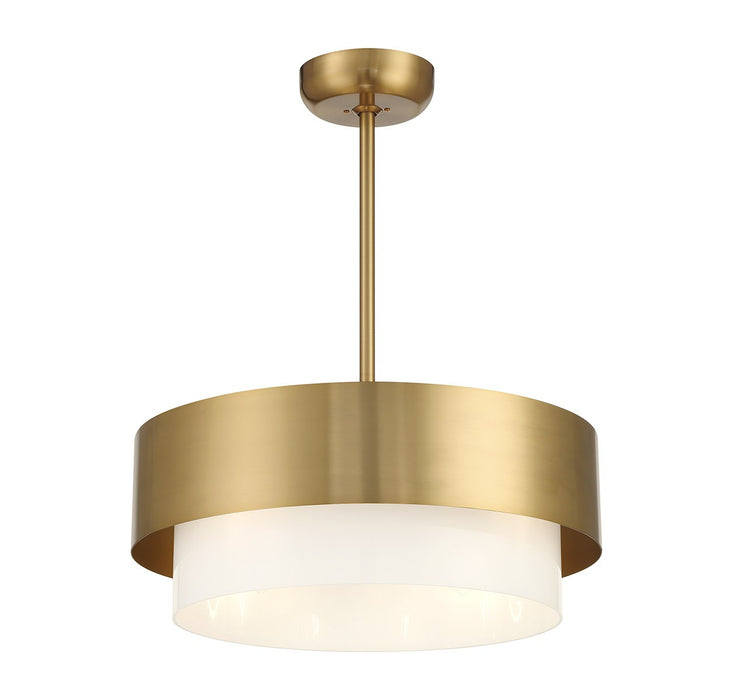 Savoy House 22-FD-445-322 Four Light Fan D'Lier, Warm Brass