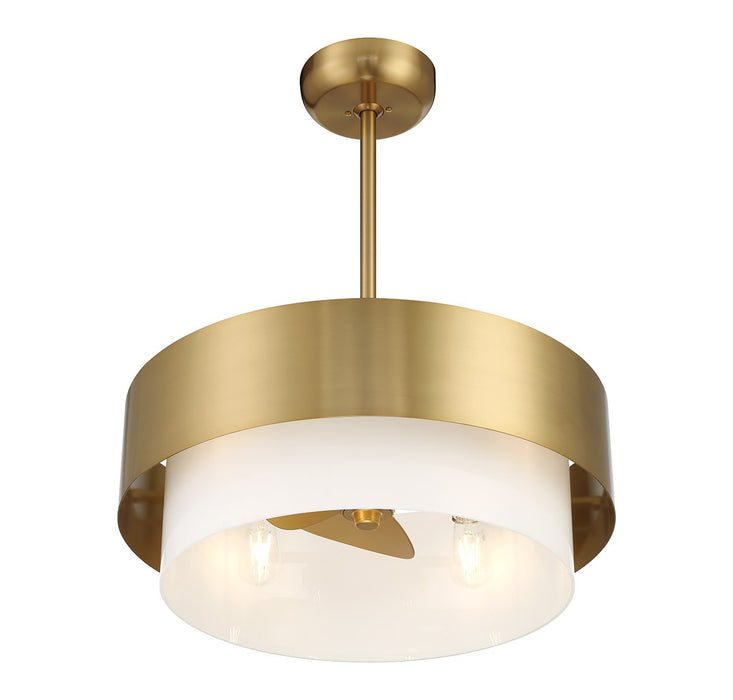 Savoy House 22-FD-445-322 Four Light Fan D'Lier, Warm Brass