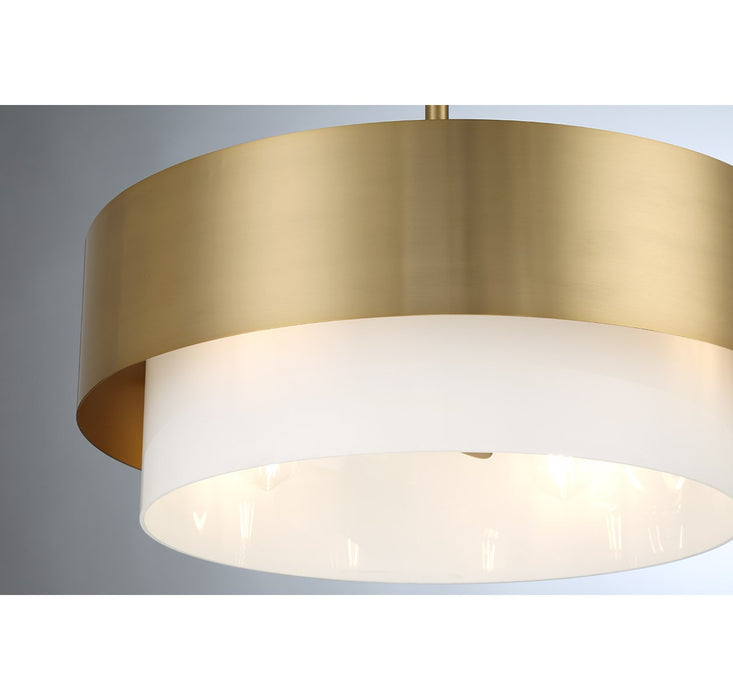 Savoy House 22-FD-445-322 Four Light Fan D'Lier, Warm Brass