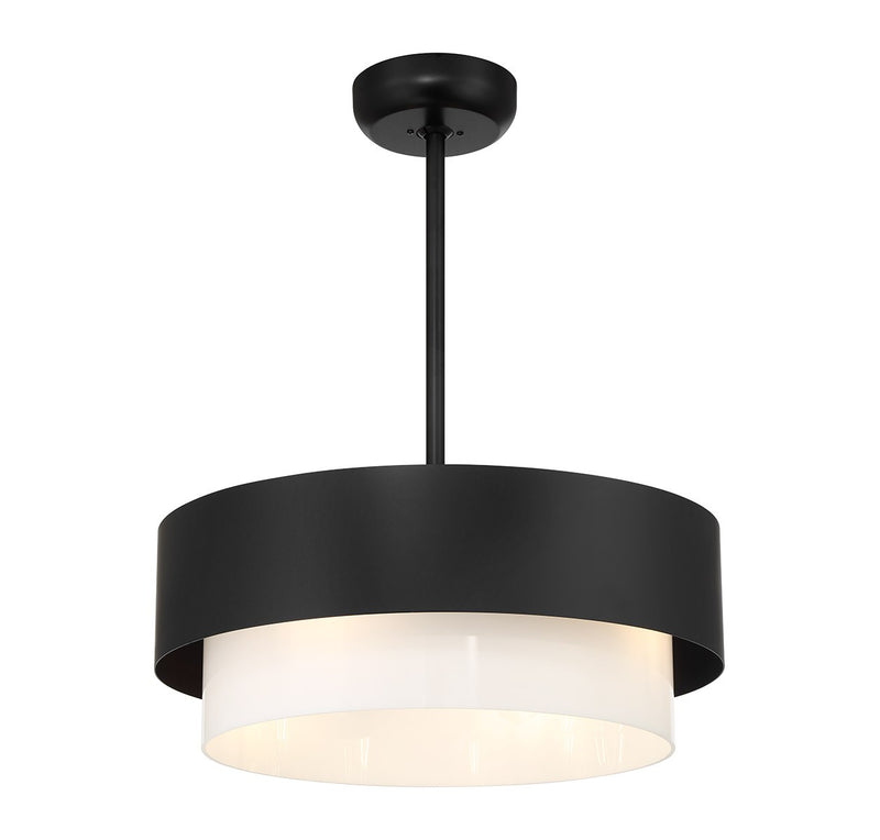 Savoy House 22-FD-445-89 Four Light Fan D'Lier, Matte Black