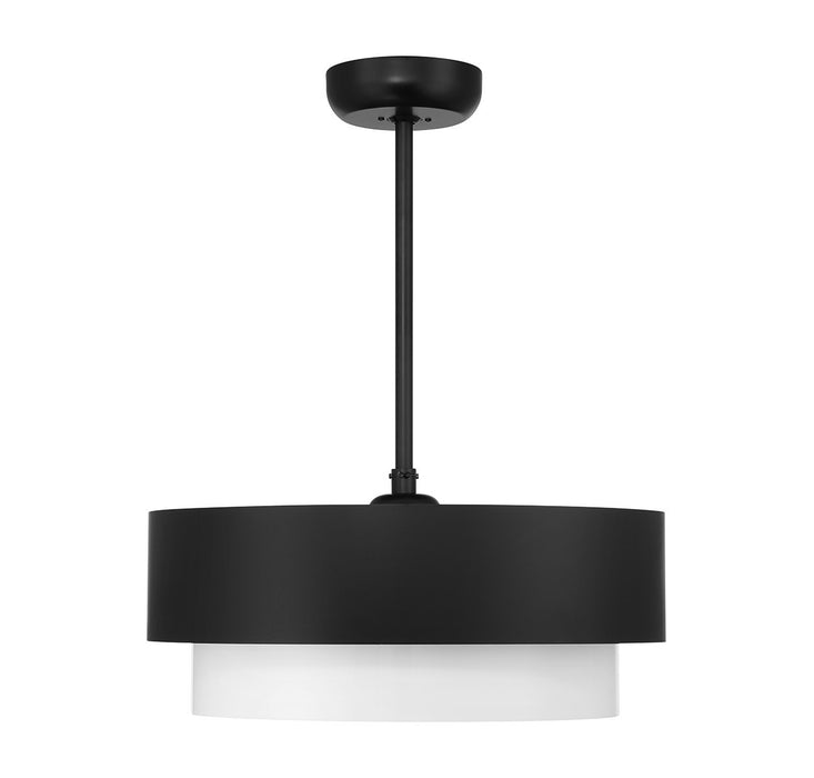 Savoy House 22-FD-445-89 Four Light Fan D'Lier, Matte Black