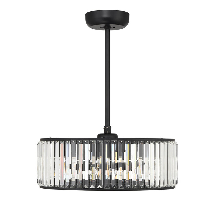 Savoy House 23-FD-245-89 Six Light Fan D'Lier, Matte Black