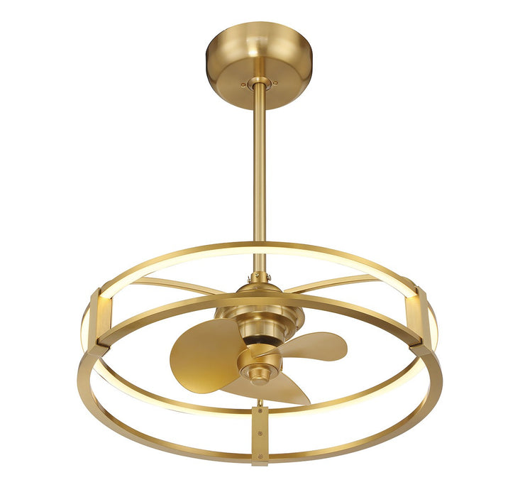 Savoy House 23-FD-645-322 LED Fan D'Lier, Warm Brass