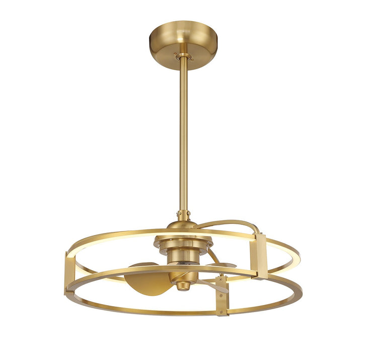 Savoy House 23-FD-645-322 LED Fan D'Lier, Warm Brass