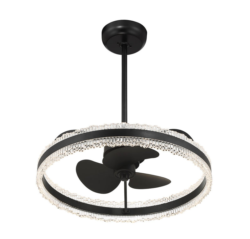Savoy House 24-FD-555-89 LED Fan D'Lier, Matte Black