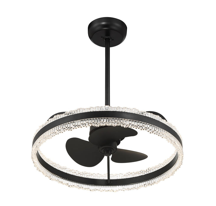 Savoy House 24-FD-555-89 LED Fan D'Lier, Matte Black