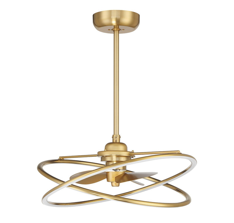 Savoy House 24-FD-745-322 LED Fan D'Lier, Warm Brass