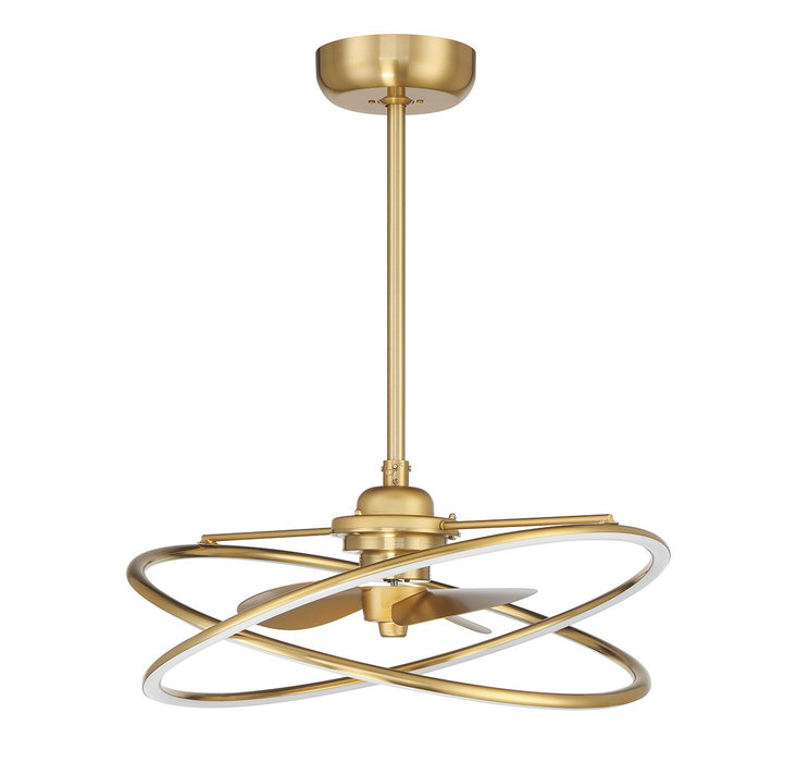 Savoy House 24-FD-745-322 LED Fan D'Lier, Warm Brass