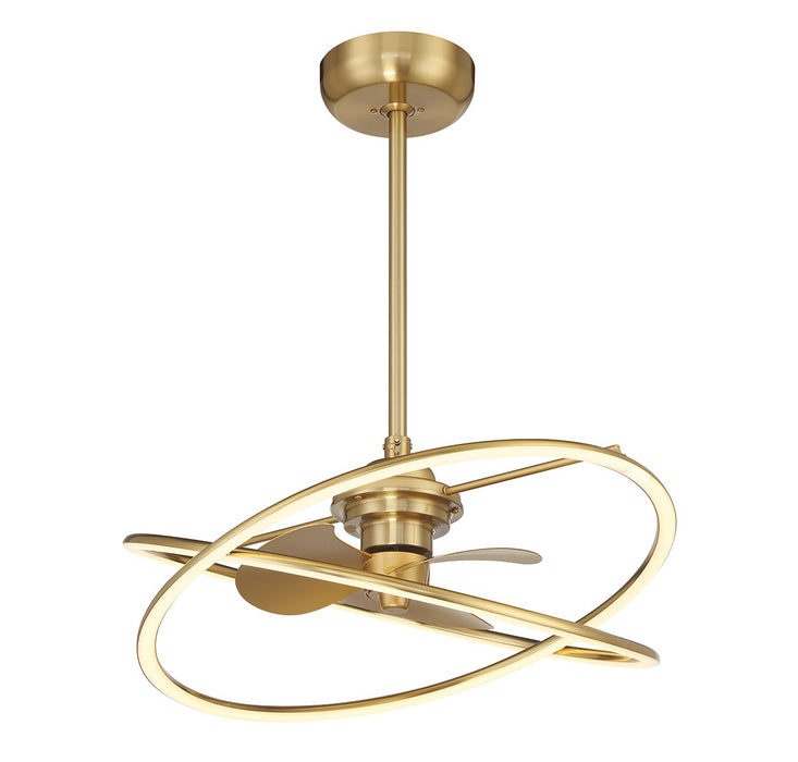 Savoy House 24-FD-745-322 LED Fan D'Lier, Warm Brass