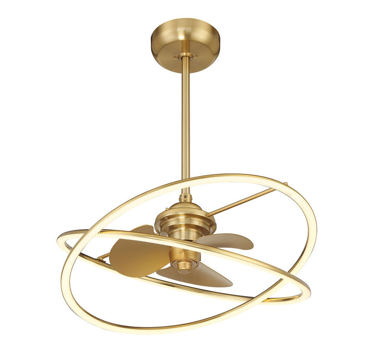 Savoy House 24-FD-745-322 LED Fan D'Lier, Warm Brass