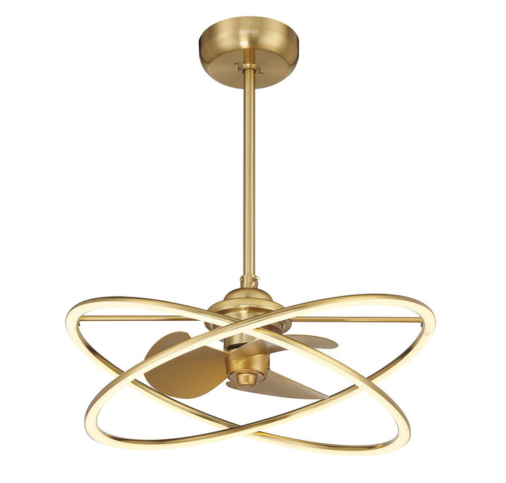 Savoy House 24-FD-745-322 LED Fan D'Lier, Warm Brass