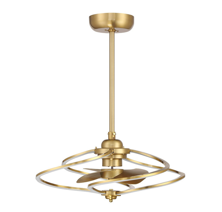 Savoy House 24-FD-945-322 LED Fan D'Lier, Warm Brass