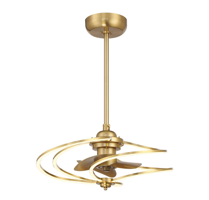 Savoy House 24-FD-945-322 LED Fan D'Lier, Warm Brass