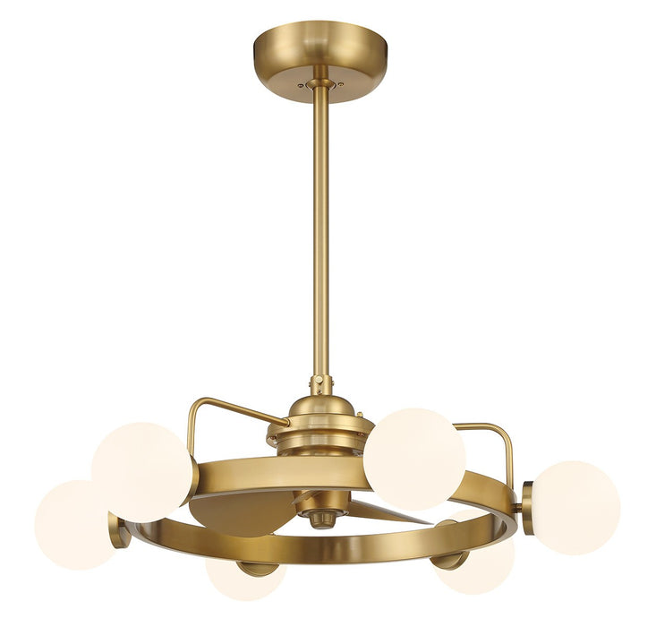 Savoy House 30-FD-345-322 LED Fan D'Lier, Warm Brass