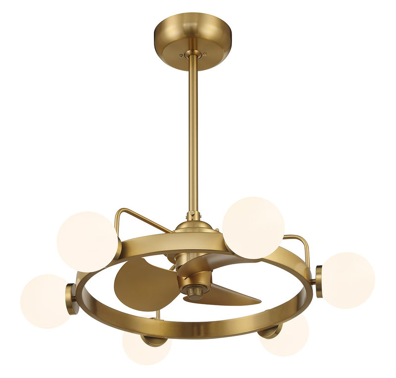 Savoy House 30-FD-345-322 LED Fan D'Lier, Warm Brass
