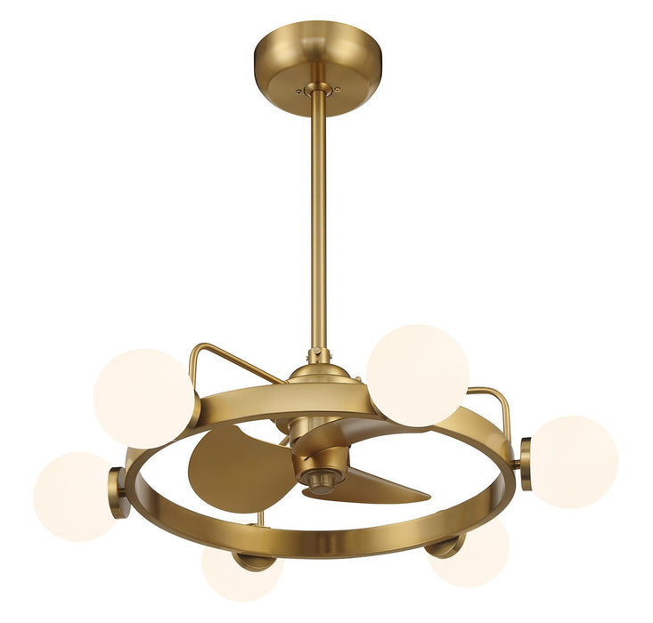 Savoy House 30-FD-345-322 LED Fan D'Lier, Warm Brass