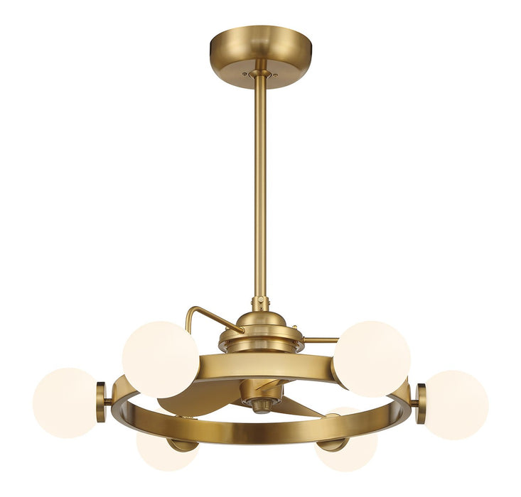 Savoy House 30-FD-345-322 LED Fan D'Lier, Warm Brass
