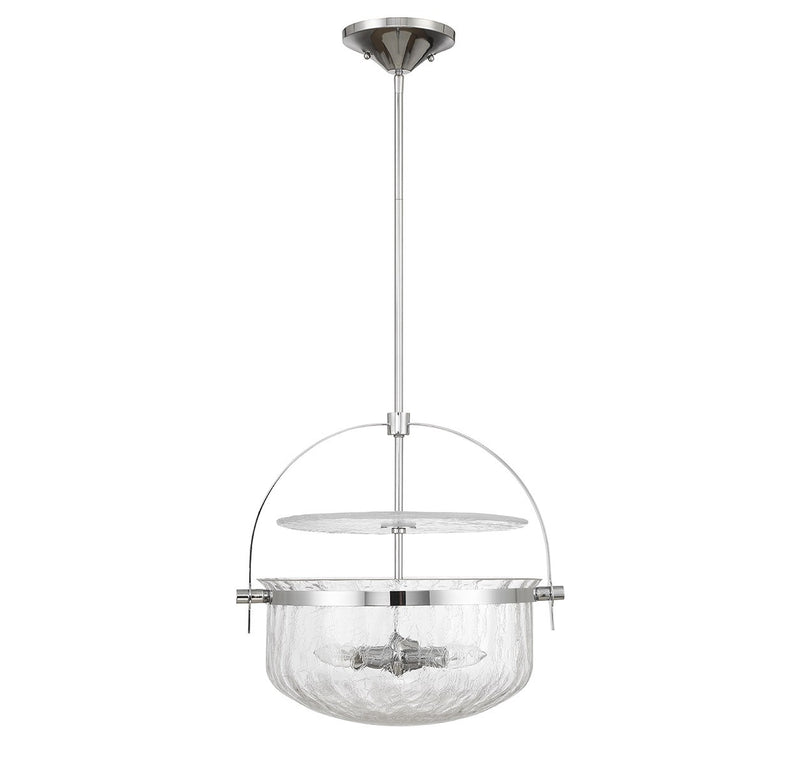 Savoy House 6-4723-4-11 Four Light Convertible Semi-Flush/Pendant, Polished Chrome
