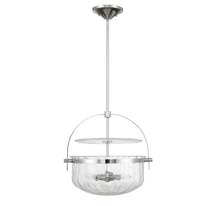 Savoy House 6-4723-4-11 Four Light Convertible Semi-Flush/Pendant, Polished Chrome