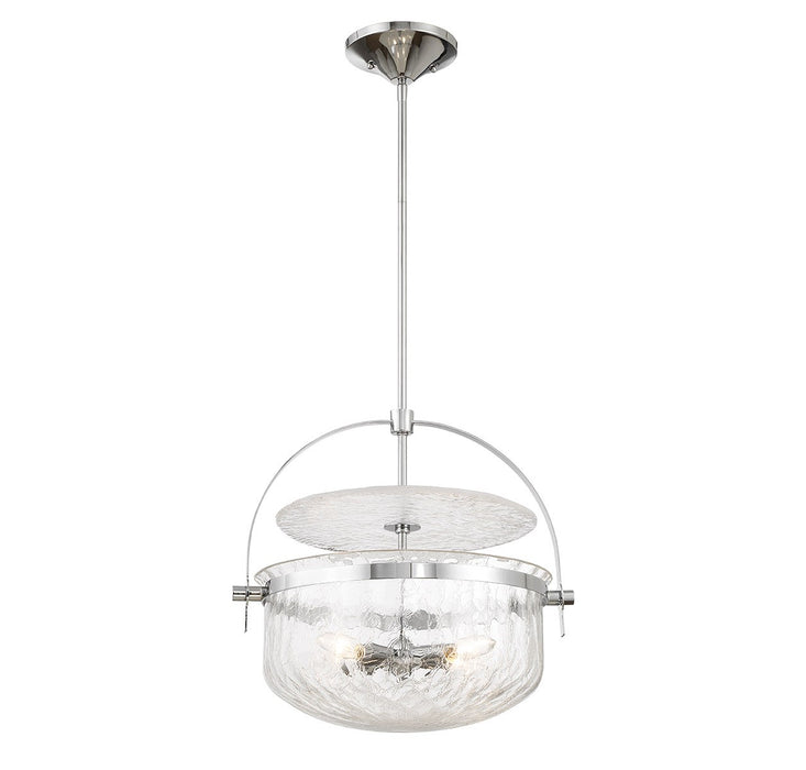 Savoy House 6-4723-4-11 Four Light Convertible Semi-Flush/Pendant, Polished Chrome