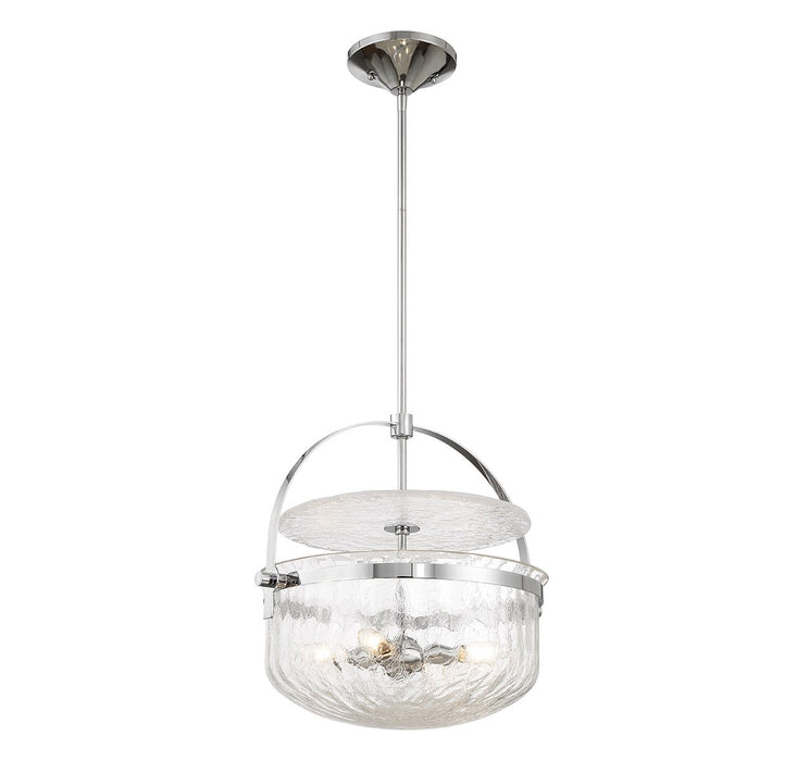 Savoy House 6-4723-4-11 Four Light Convertible Semi-Flush/Pendant, Polished Chrome