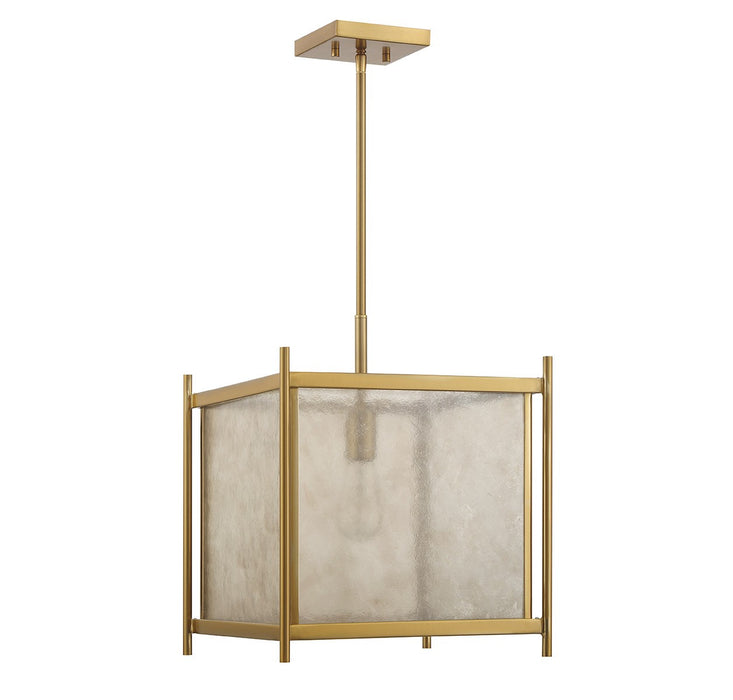 Savoy House 7-3801-1-322 One Light Pendant, Warm Brass