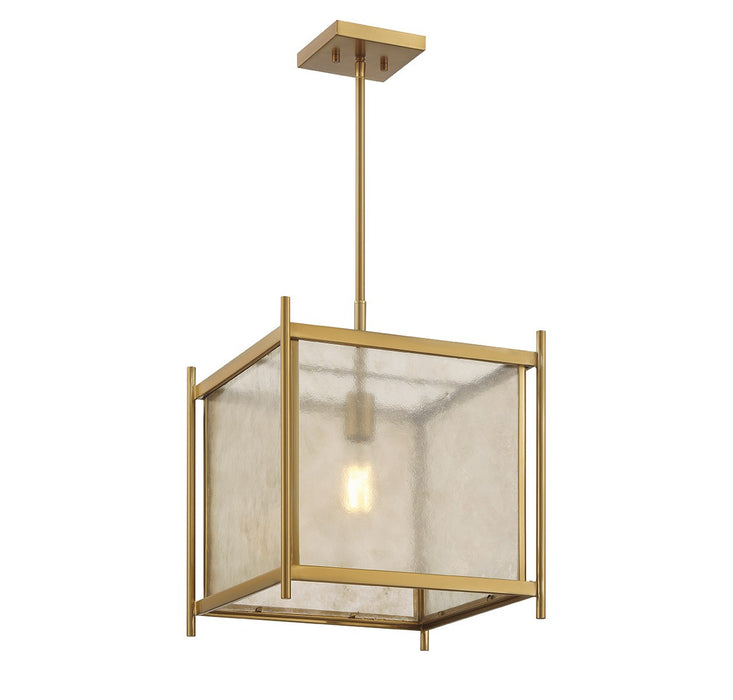 Savoy House 7-3801-1-322 One Light Pendant, Warm Brass